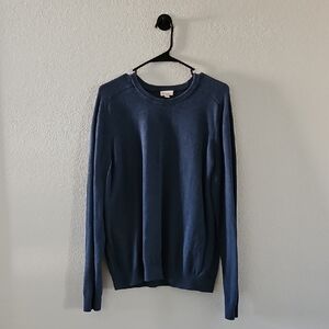 Gap Men's Cotton Cashmere Sweater Long Sleeve Crewneck Blue XL